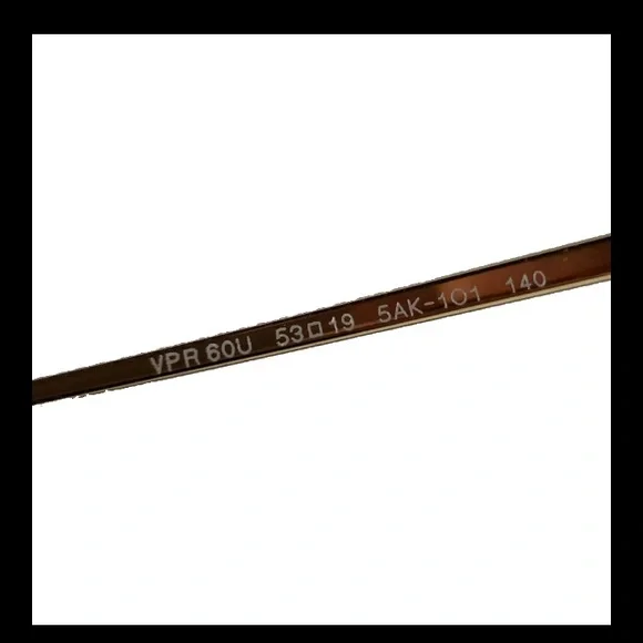 PRADA VPR 60U 5AK-1O1 Gold Authentic 53mm Semi-Rimless Eyeglasses New Women’s - Picture 5 of 9